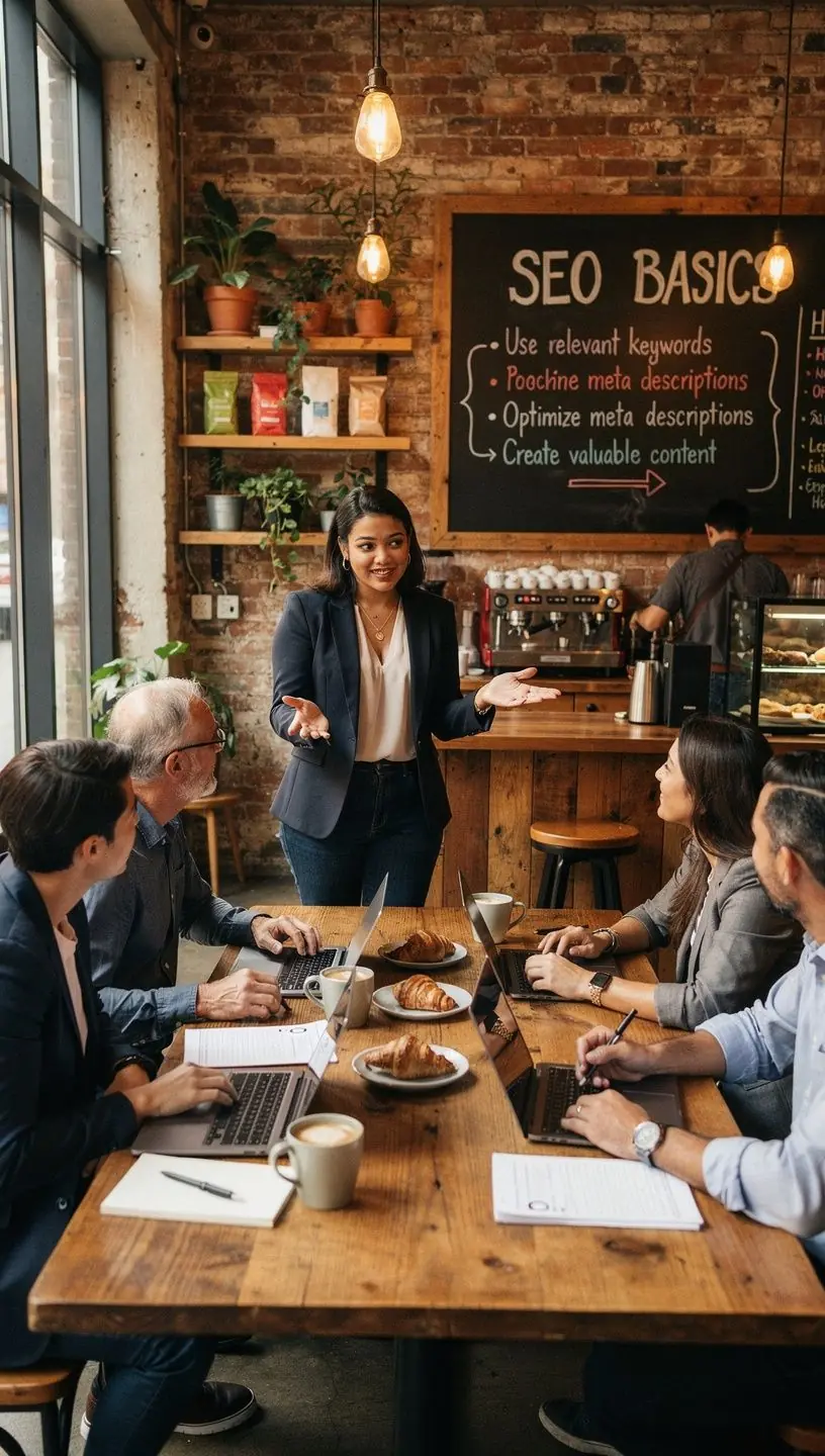 SEO training workshop showcasing new technologies for business owners