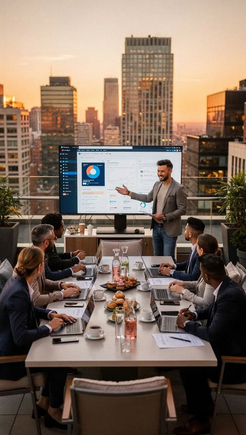 Modern office environment
