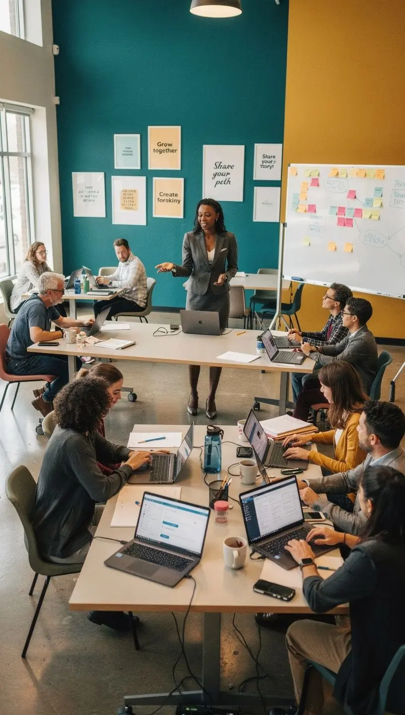 Professional team collaboration